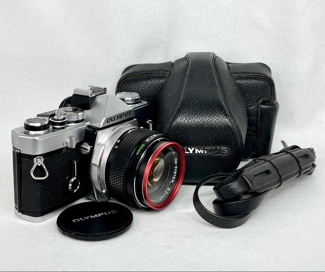 【実用美品】OLYMPUS OM-1 フィルムカメラ標準レンズ付き0020603