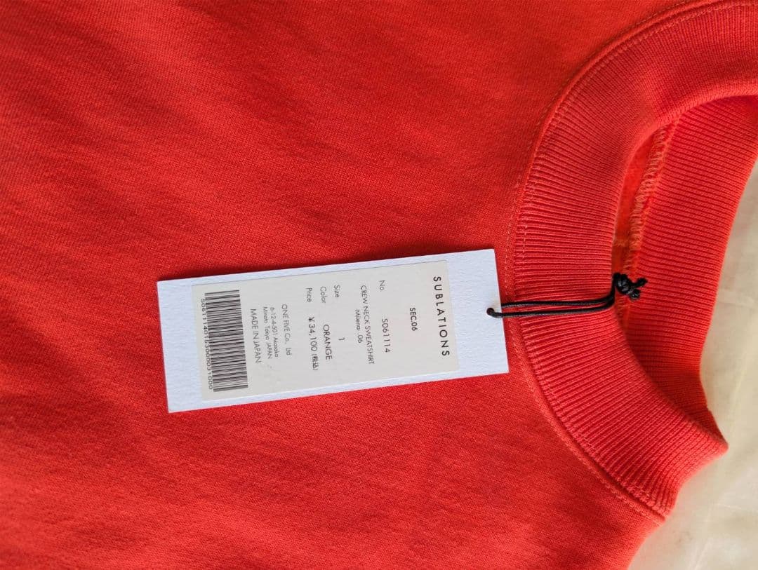 新品未使用　sublations CREW NECK SWEATSHIRT