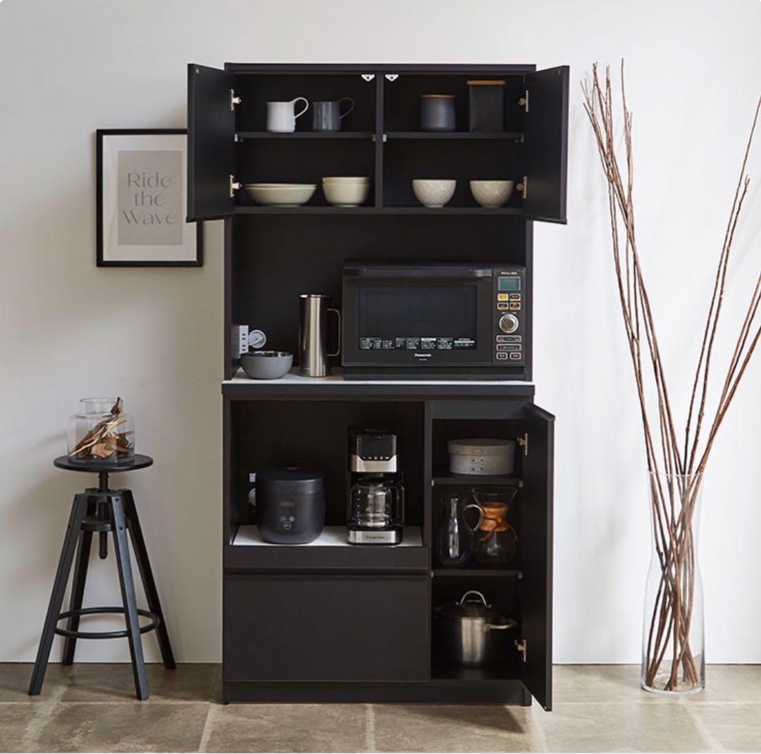 食器棚/レンジ代/キッチンボード/日本製