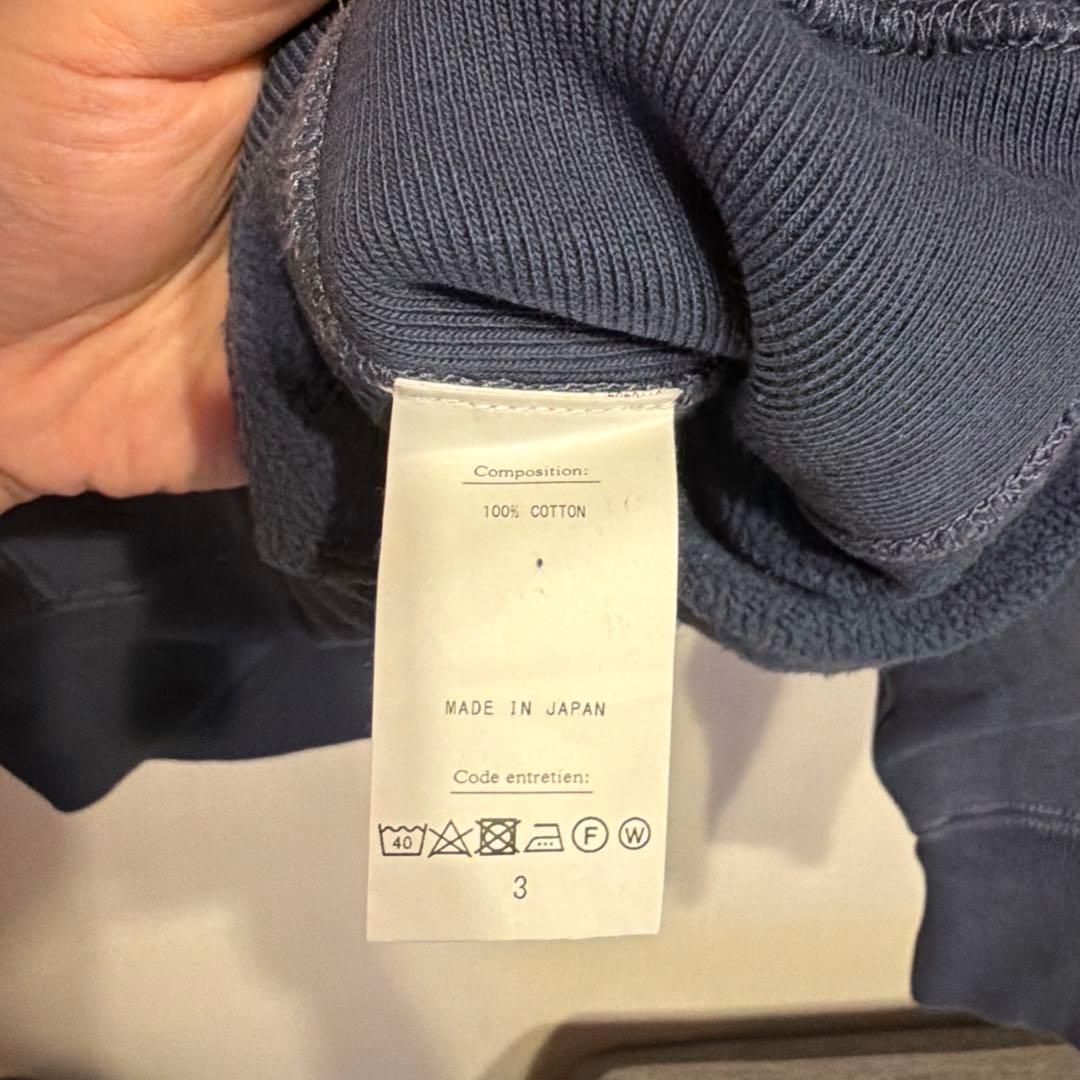 A.PRESSE Vintage Half Zip Sweat サイズ3