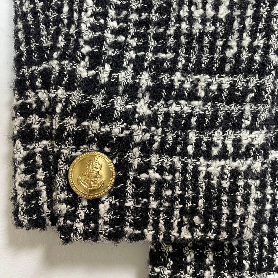 大人気✨完売品 グレースコンチネンタル ツイードテーラードジャケット 金ボタン