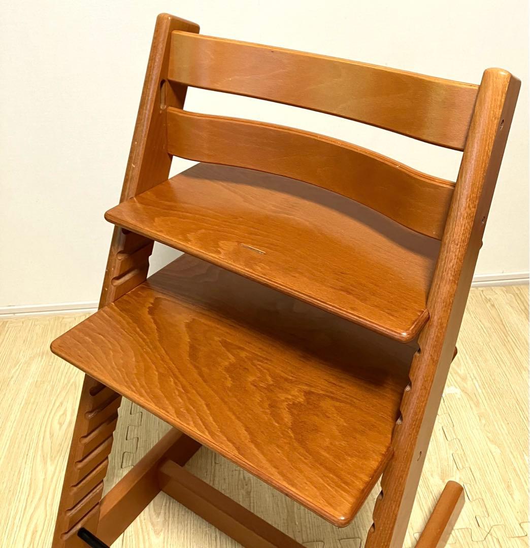 送料無料 ベビーガード付き STOKKE ストッケ トリップトラップ チェリー