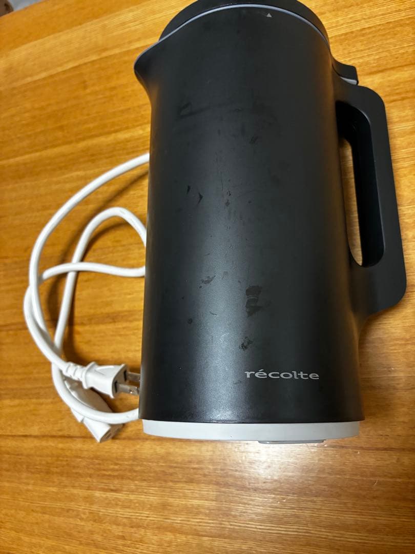 レコルト ソイ＆スープブレンダーブラック（中古・動作確認済み・外装に使用感あり）