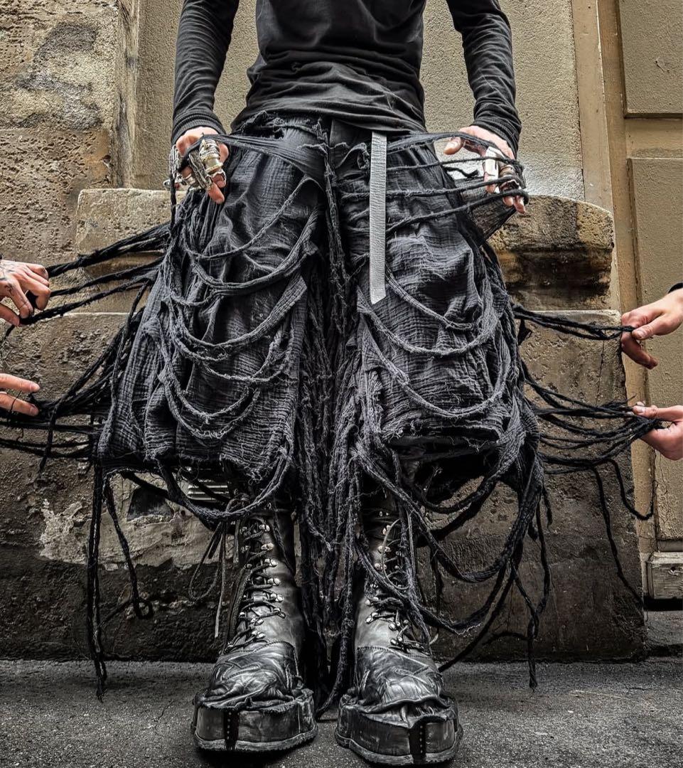 パンツ paradox BIG BAGGY REAPER SHORTS BLACK