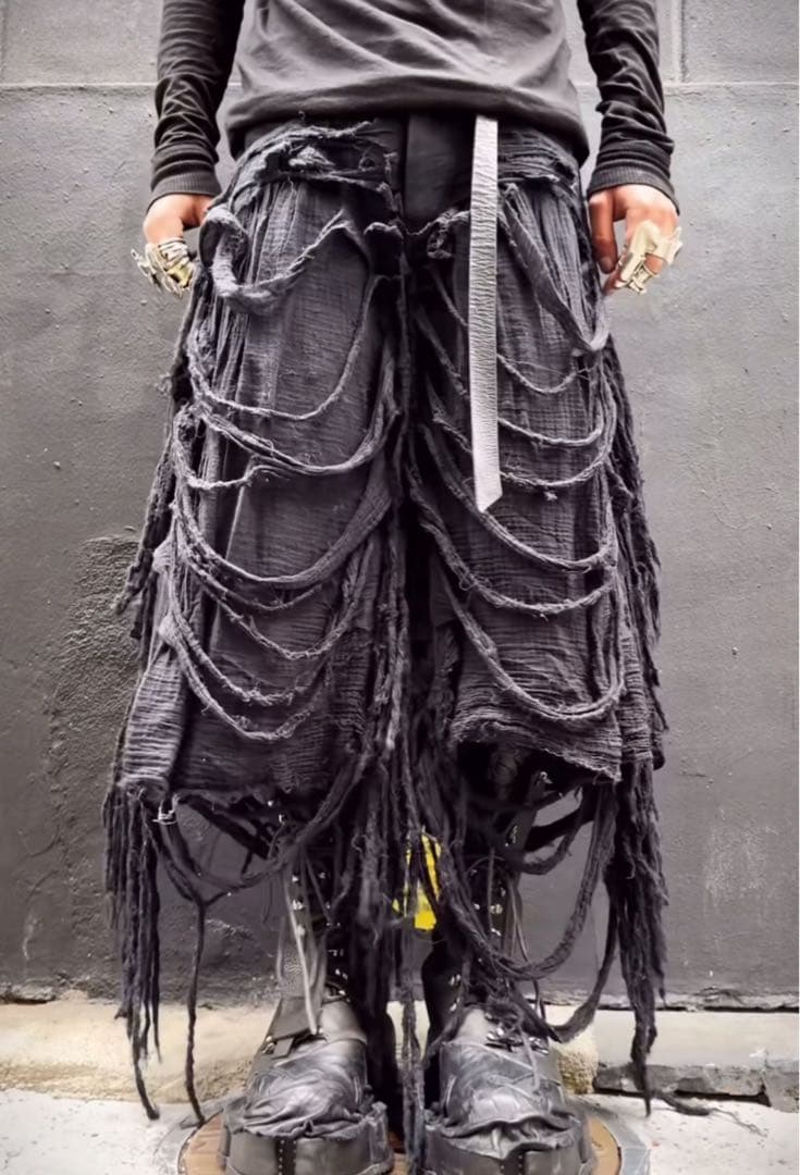 パンツ paradox BIG BAGGY REAPER SHORTS BLACK