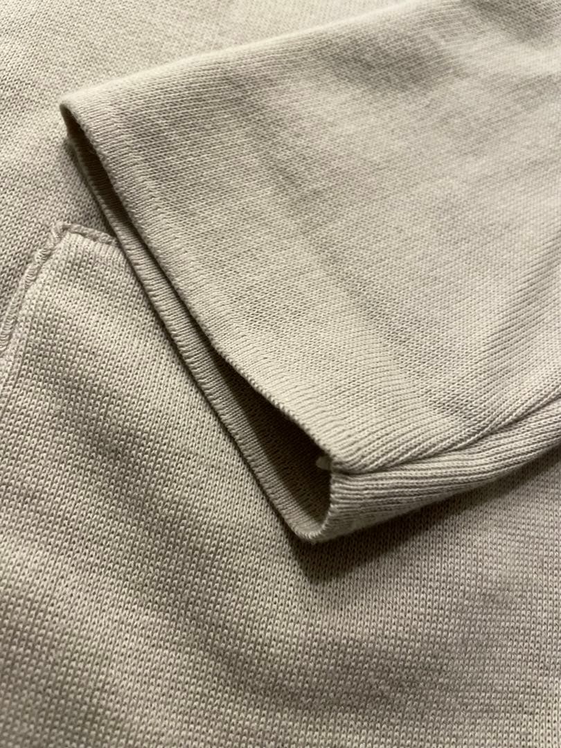 ラルディーニ⭐️ニットジャケット46 44‼️新型ミラノリブ⭐️コットン　グレージュ