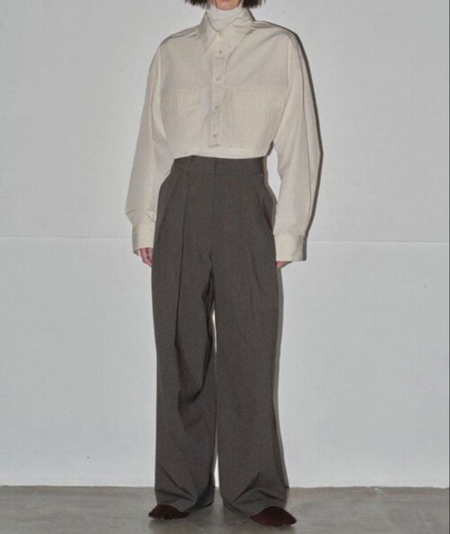 Doubletuck Smooth Trousers トゥデイフル