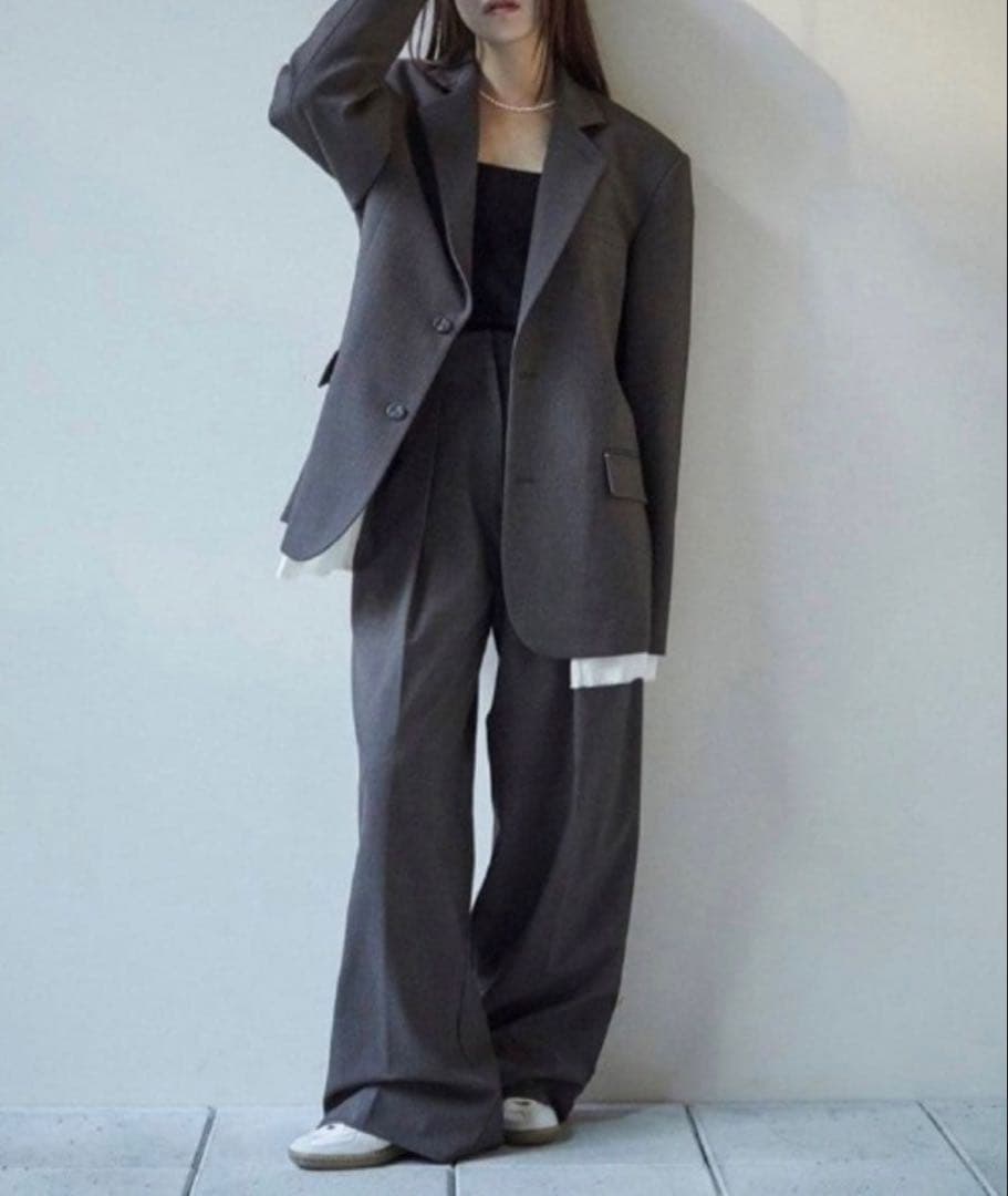 Doubletuck Smooth Trousers トゥデイフル