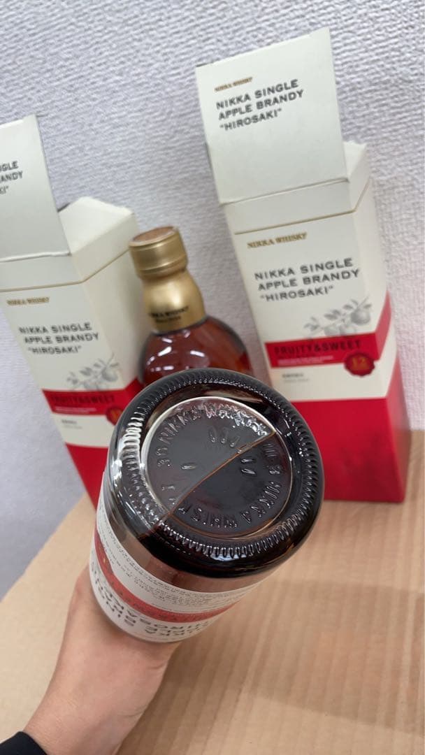 宮城峡蒸溜所限定NIKKA APPLE BRANDY 500ml 2本箱付き