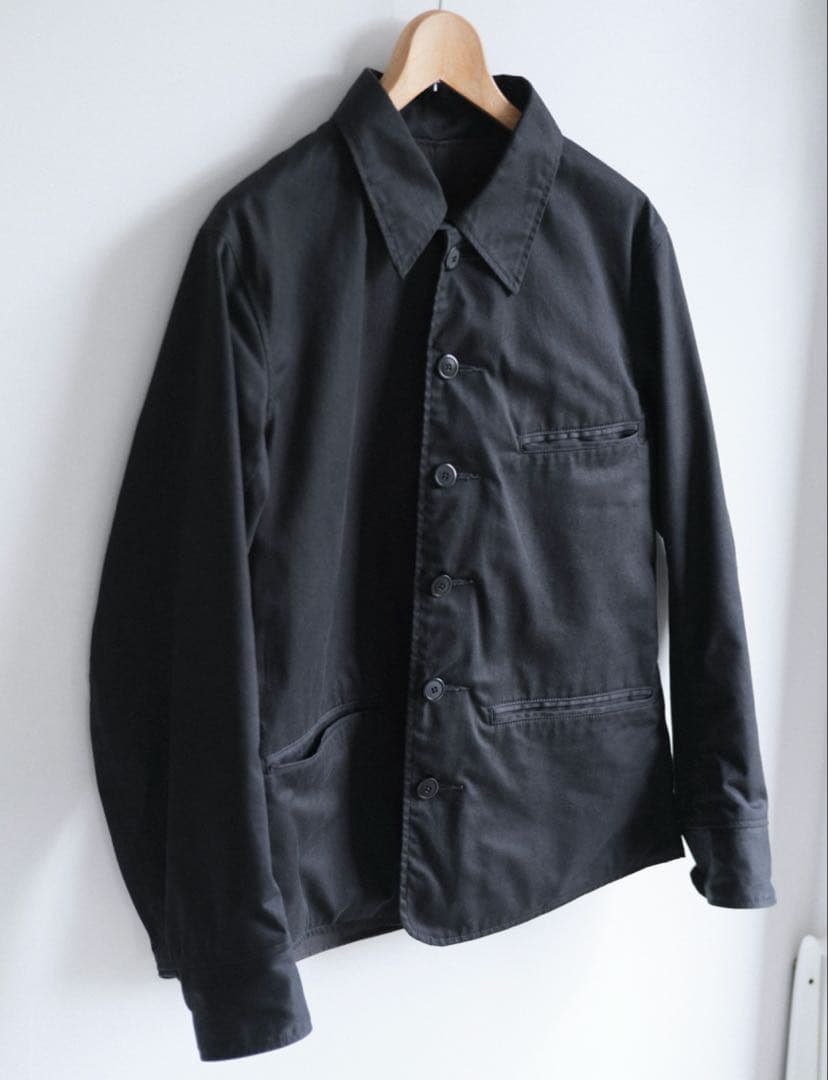 【希少】 モールスキンジャケット ブラック デッドストック