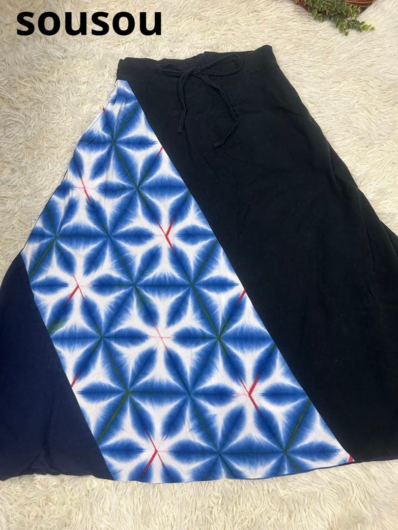 SOU SOU ソウソウ 富士 パンツ 有松鳴海峡　近清日本製 伊本綿Mサイズ