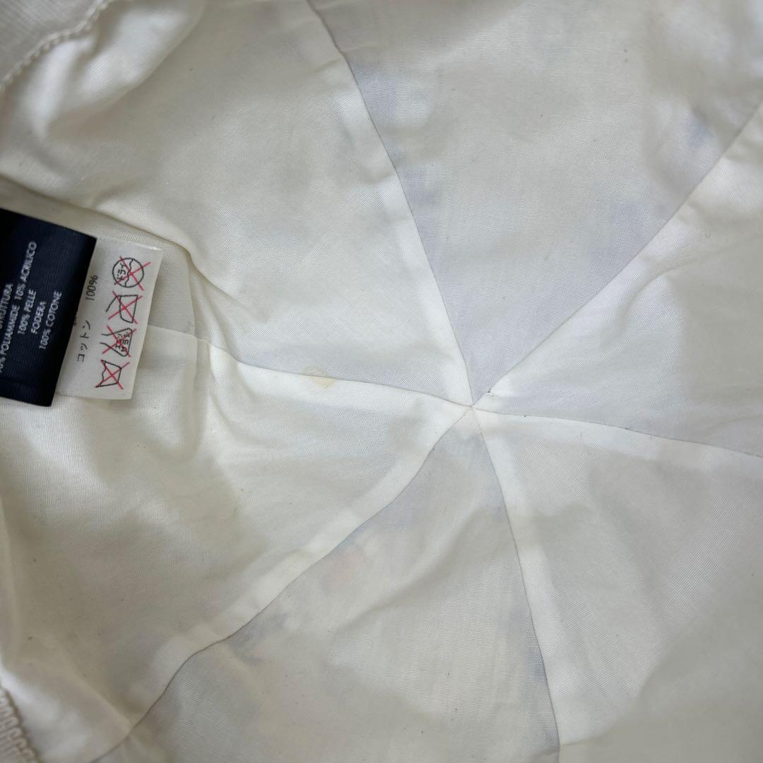 希少　GUCCI バケットハット　プリント　ビーチ　総柄　ホワイト　レッド　帽子