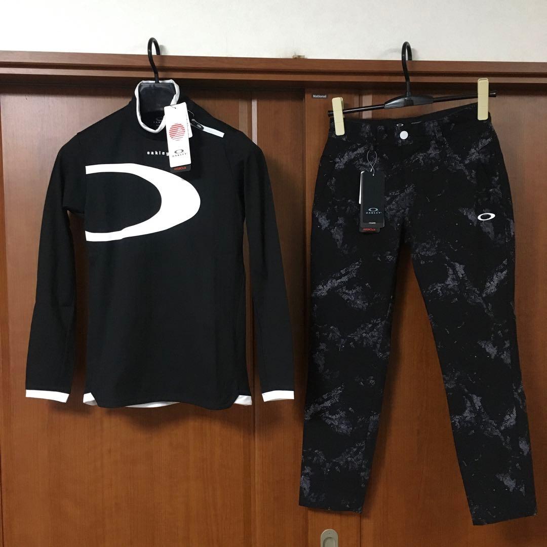 新品　オークリー　ゴルフ　上下　セットアップ　S 女性　黒　OAKLEY スカル