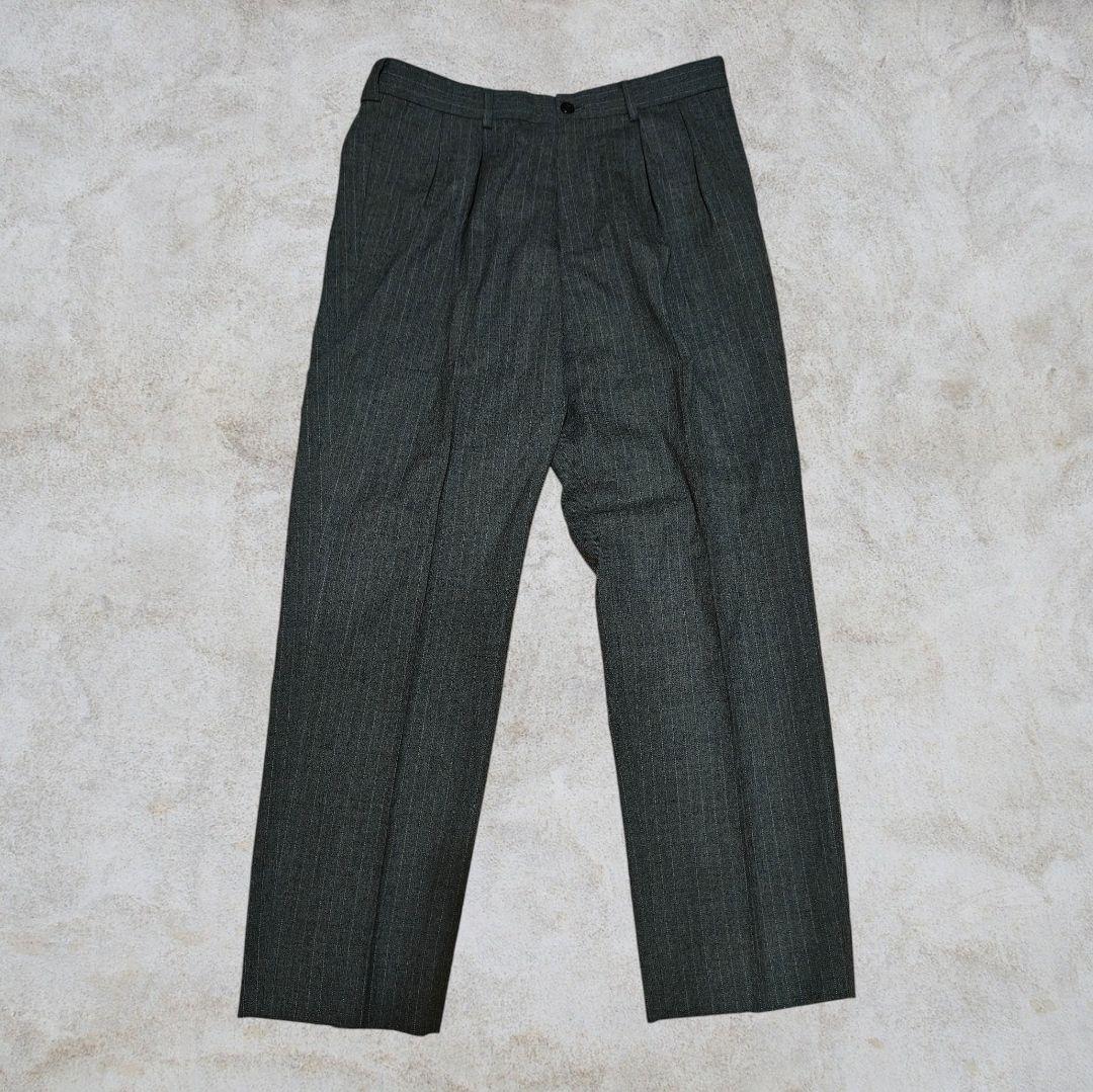 パンツ anytee Officer Pants Flannel Stripe M