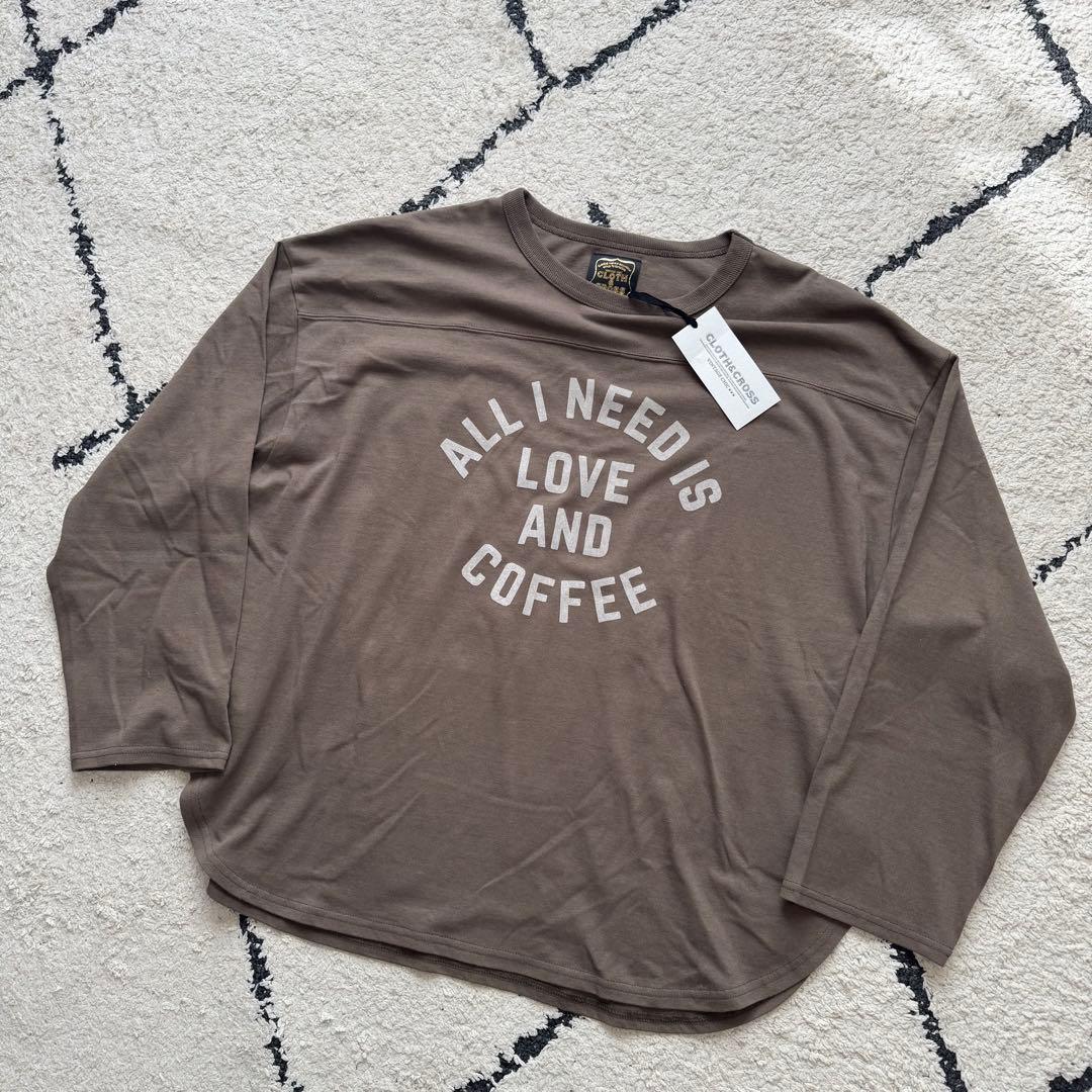 タグ付未使用　HUG O WAR 妄想カフェ　ブラウン　クロスアンドクロス