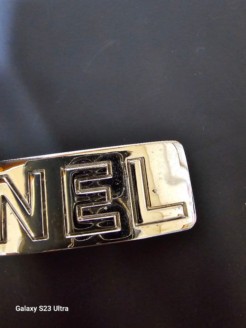 ☆CHANEL☆バレッタ☆シルバーロゴ☆中古品☆