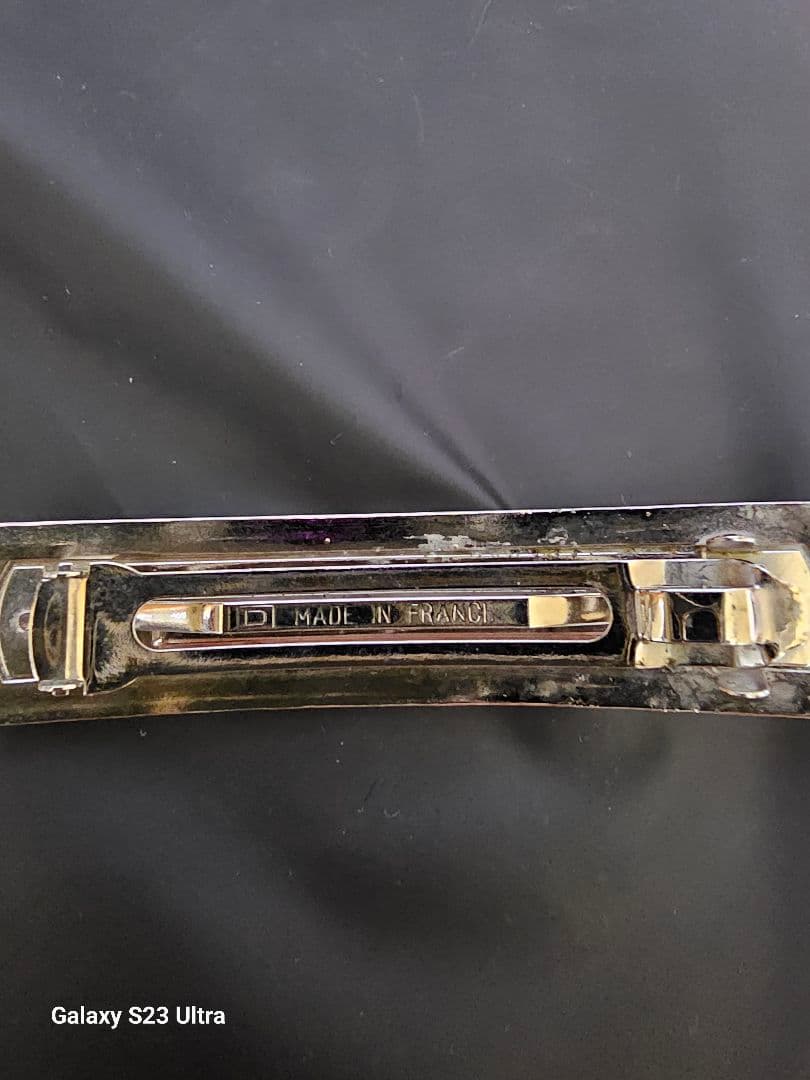 ☆CHANEL☆バレッタ☆シルバーロゴ☆中古品☆