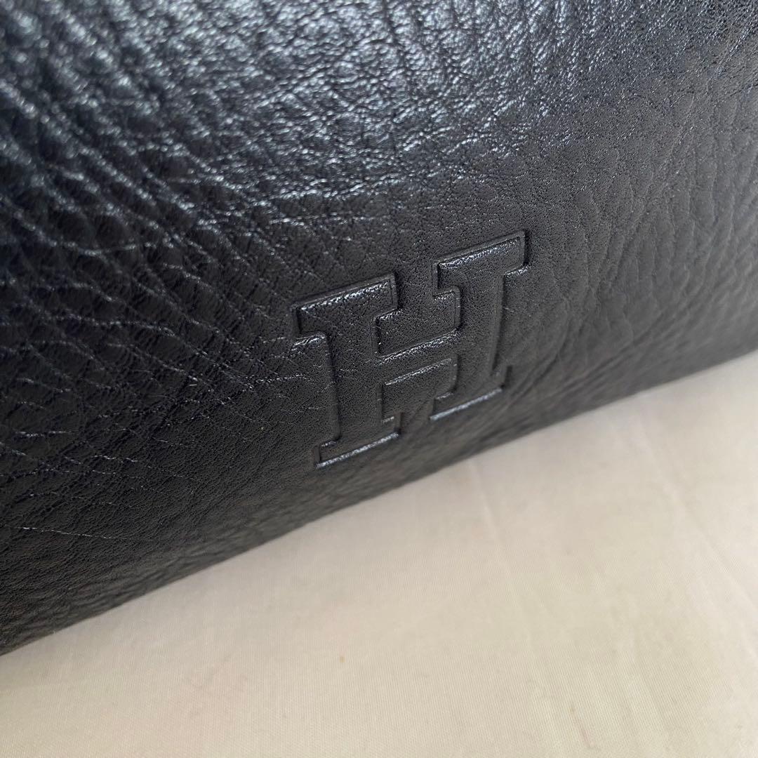 極美品✨ヒロフ ヴィータ レザーショルダーバッグ M 完売品 2way 濃紺