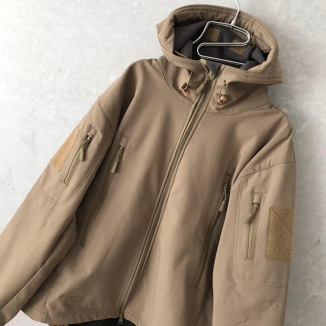 TAD GEAR ソフトシェルジャケット ミリタリー ベージュ S