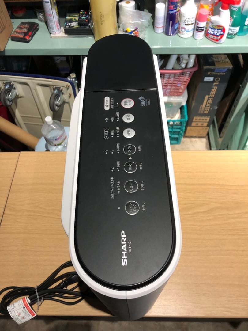 極美品SHARP 加湿セラミックファンヒーター　2024年製　HX-TK12-W