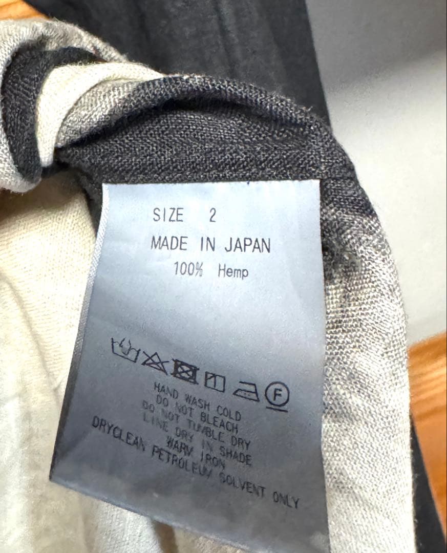 MARKAWAREヘンプ プルオーバーシャツ サイズ2 Cloudy