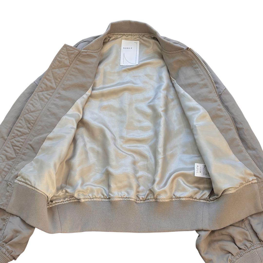 極美品　NOBLE 完売品 ヴィンテージナイロン MA-1 グレー