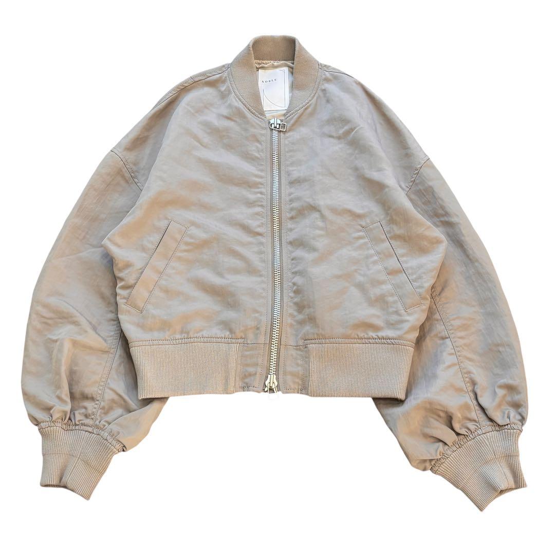 極美品　NOBLE 完売品 ヴィンテージナイロン MA-1 グレー