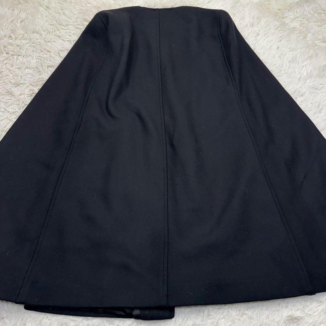 新品✨ ZARA MANTECOポンチョケープコートゴールド金具 完売ラムウール