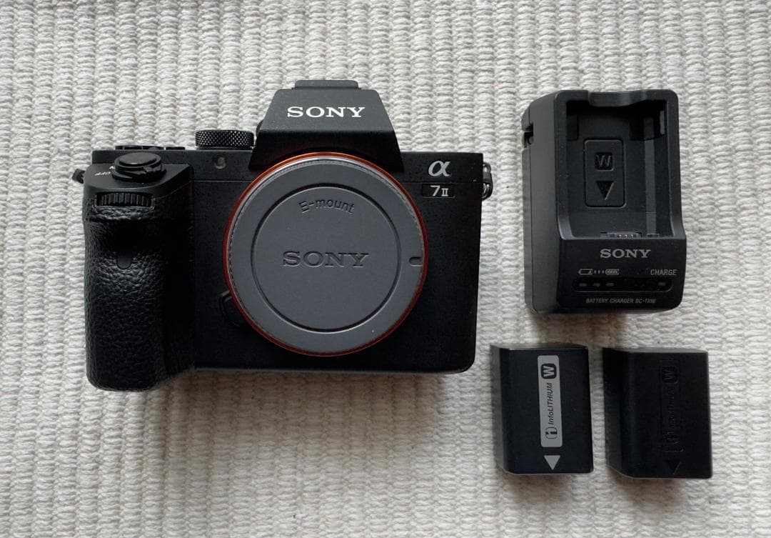 SONY α7 II ミラーレス一眼カメラ本体(充電器＆予備バッテリー付き)
