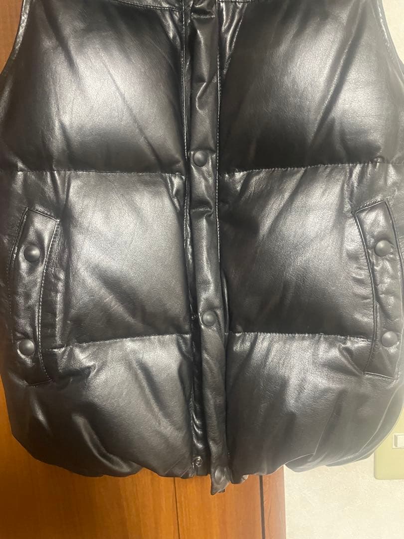 リップヴァンウィンクル　レザーダウンベスト