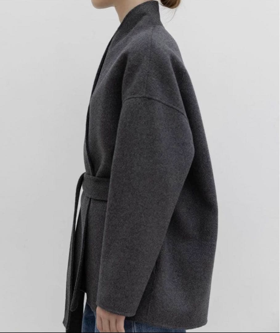 na.e 美品 Allure Coat Gray アリュール リバーコート