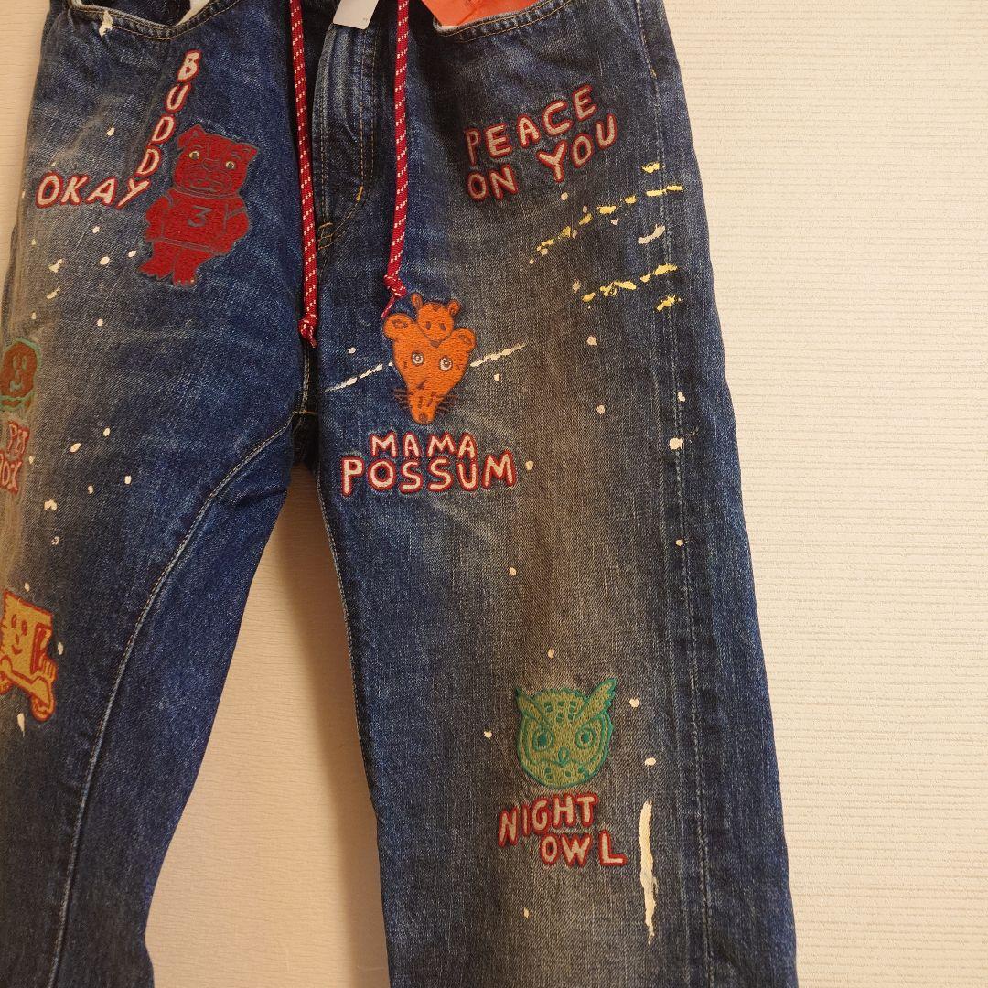 デニムアンドダンガリー刺繍入りデニムパンツ 02