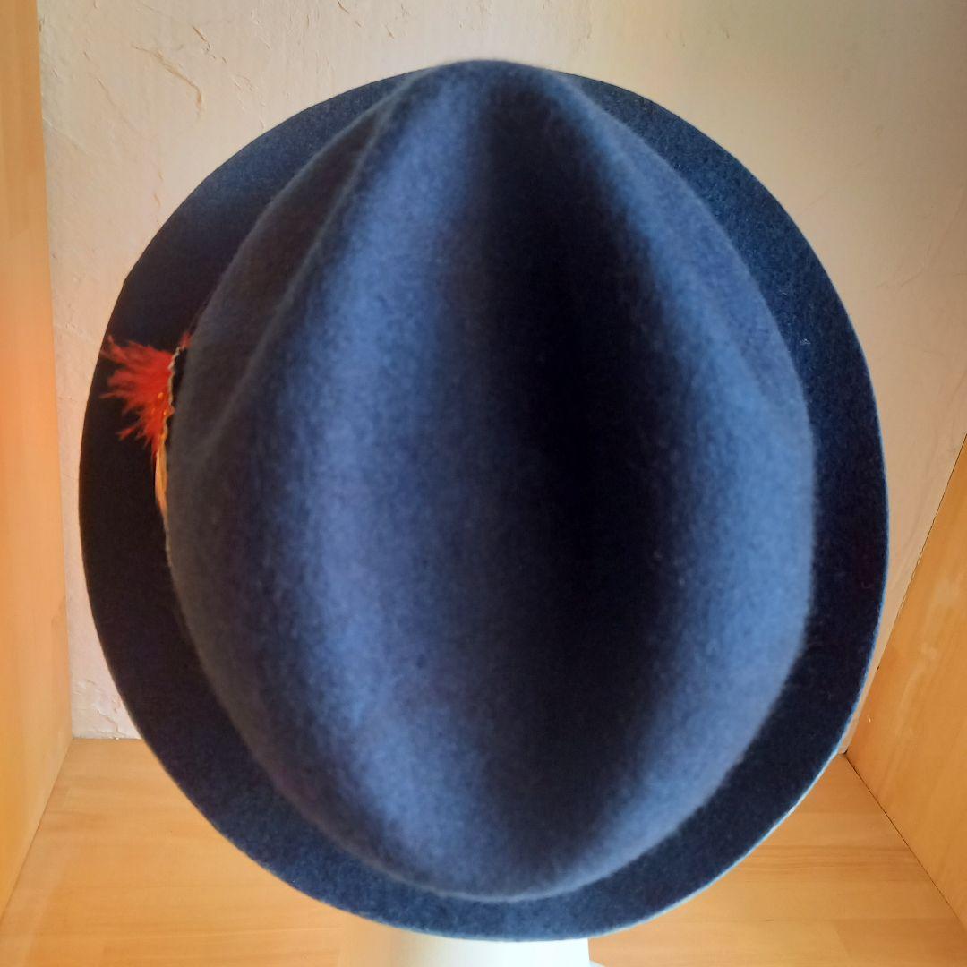 Kaori様 ウールハット 57㎝ 調節可ネイビー マーブル 他 ４点