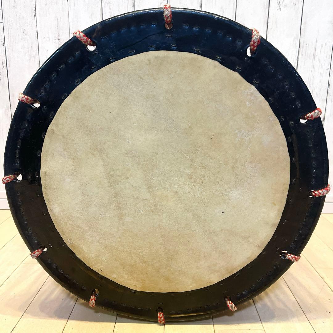 【良品】桶胴太鼓　和太鼓 打楽器　桶締め太鼓　桶太鼓