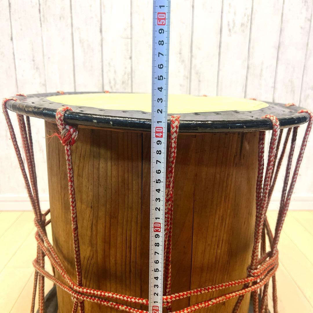 【良品】桶胴太鼓　和太鼓 打楽器　桶締め太鼓　桶太鼓