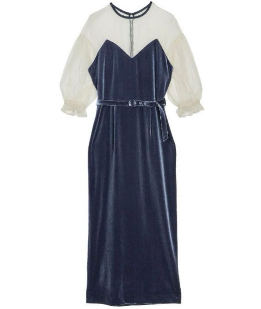 ameri エアリースリーブタイトドレス　アメリヴィンテージ　アメリ　お呼ばれ