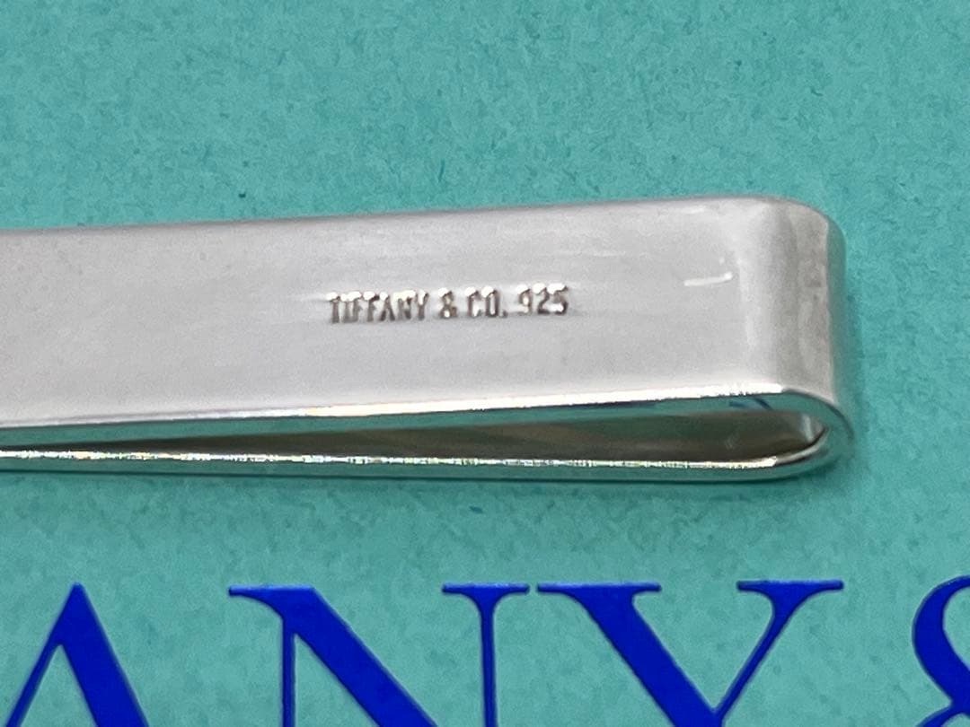 c466 美品　希少　ティファニー　エンジンターン　ネクタイピン　スモール925