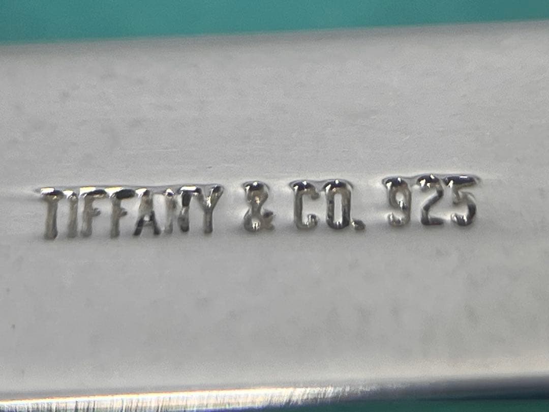 c466 美品　希少　ティファニー　エンジンターン　ネクタイピン　スモール925