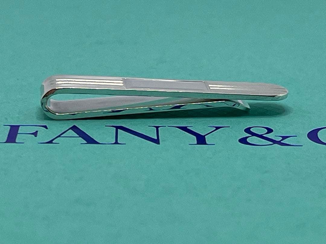 c466 美品　希少　ティファニー　エンジンターン　ネクタイピン　スモール925