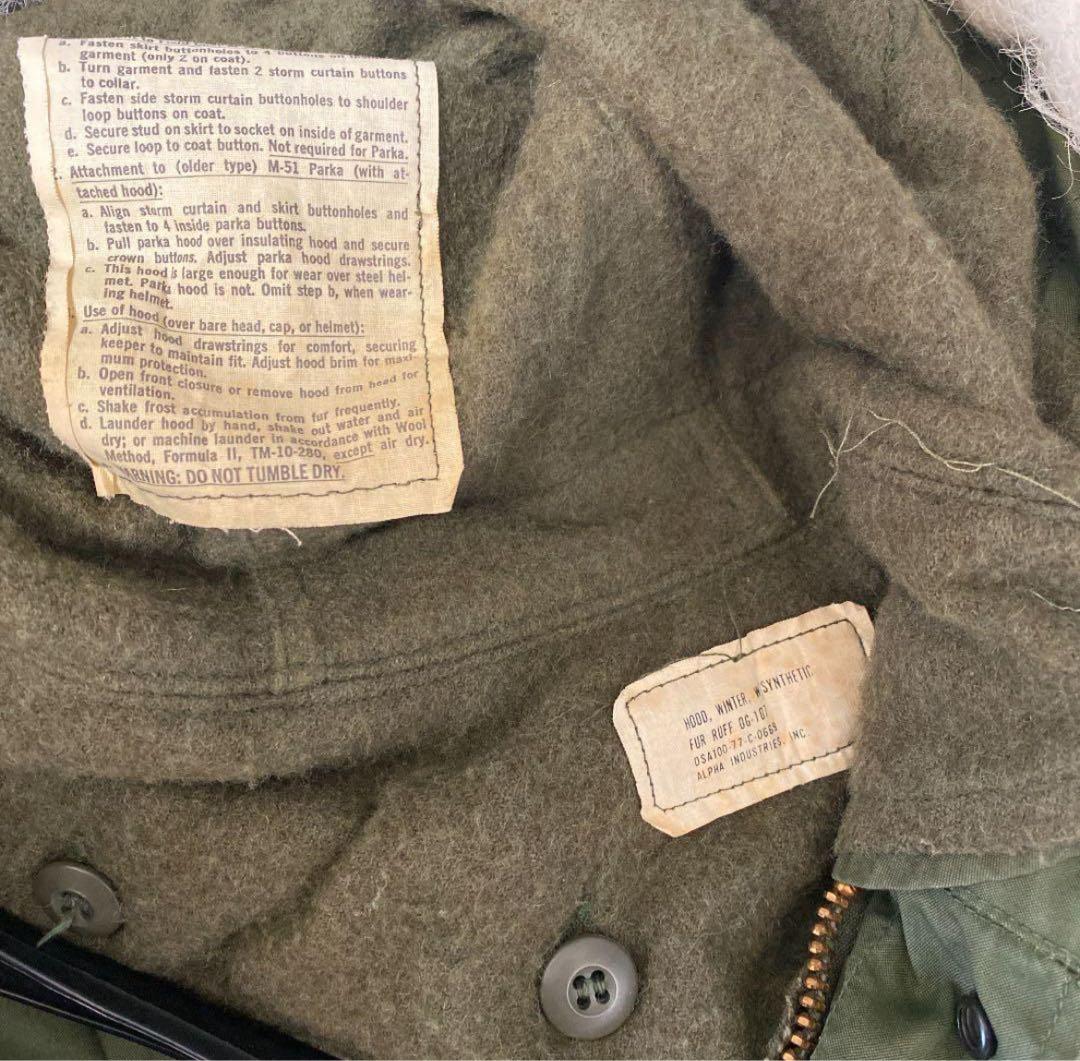 実物 M-65 モッズコート 米軍 M65 ミリタリー　古着
