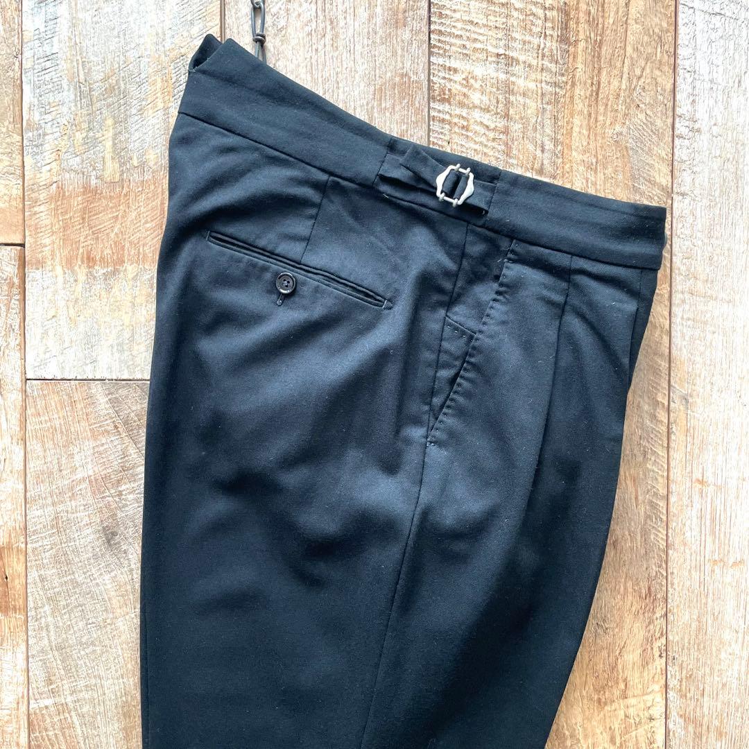 【美品】BERWICH scotch カノニコ ウール スラックス パンツ 48