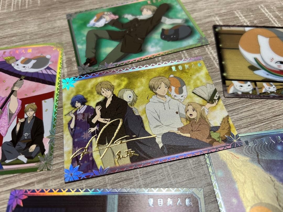 【入手困難】★金箔サイン入り★夏目友人帳　絵巻物トレカ6枚