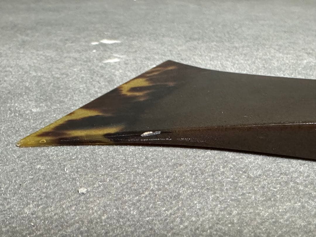 三味線　鼈甲撥　撥　バチ　天然素材　和楽器　民謡　アンティーク　細密細工