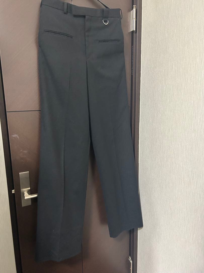 パンツ 25aw WOOL BARATHEA WIDE TROUSERS