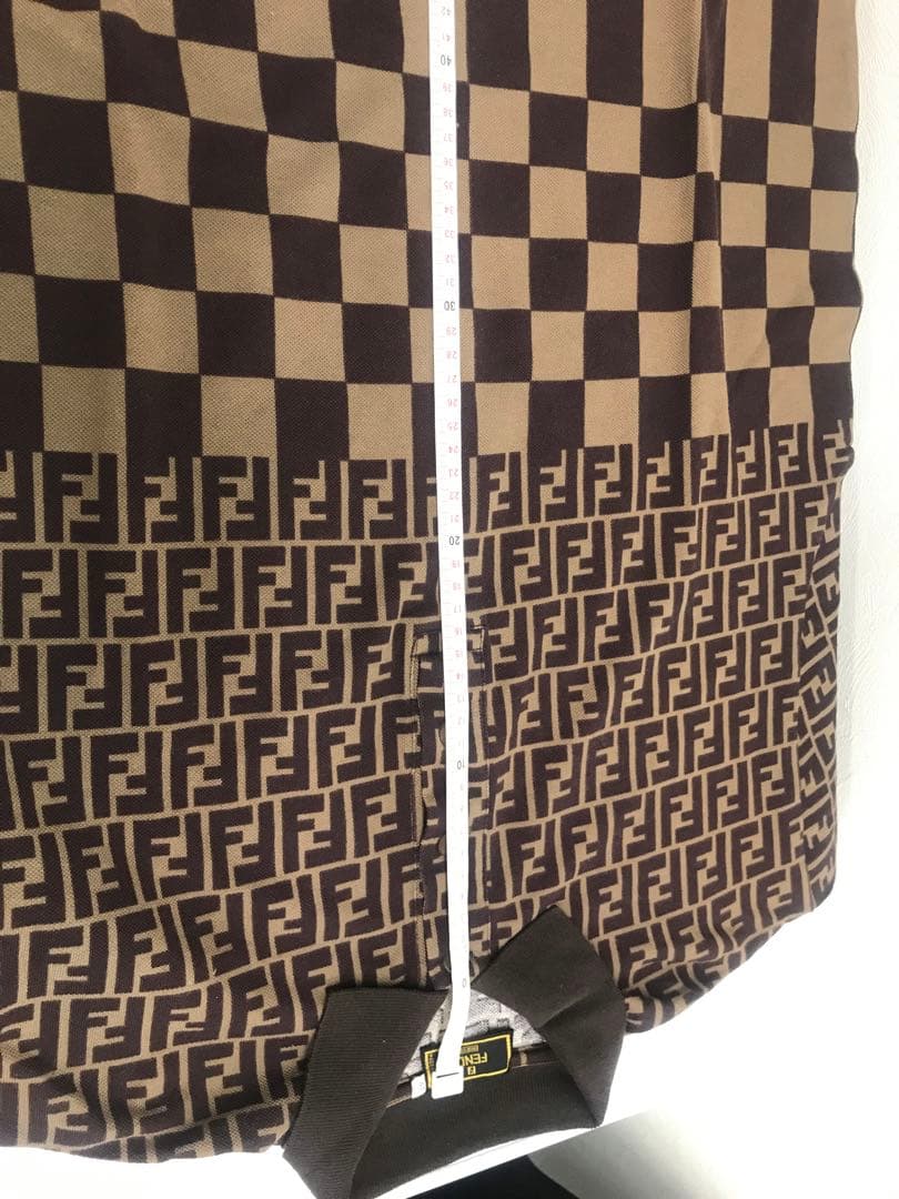 FENDI フェンディ ズッカ柄 半袖ポロシャツ サイズ44