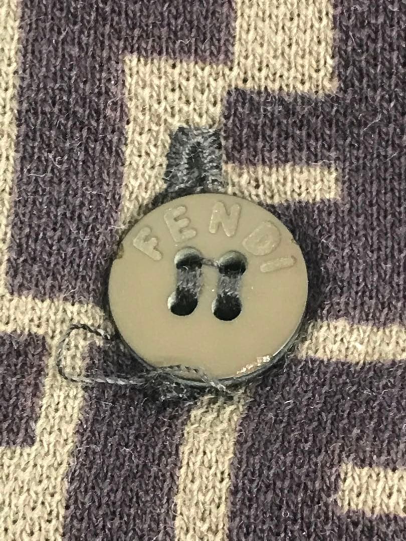 FENDI フェンディ ズッカ柄 半袖ポロシャツ サイズ44