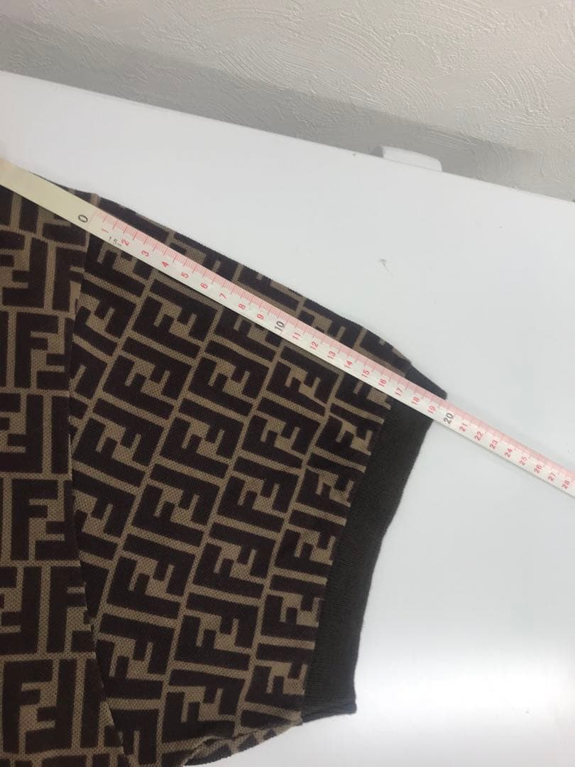 FENDI フェンディ ズッカ柄 半袖ポロシャツ サイズ44