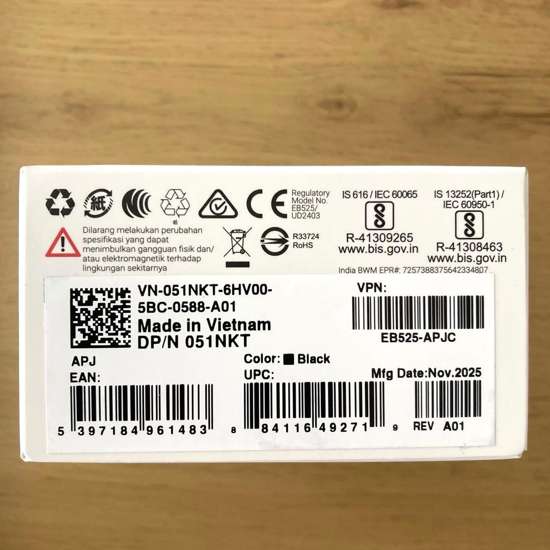 DELL ワイヤレスイヤホン　ブラック　新品未開封