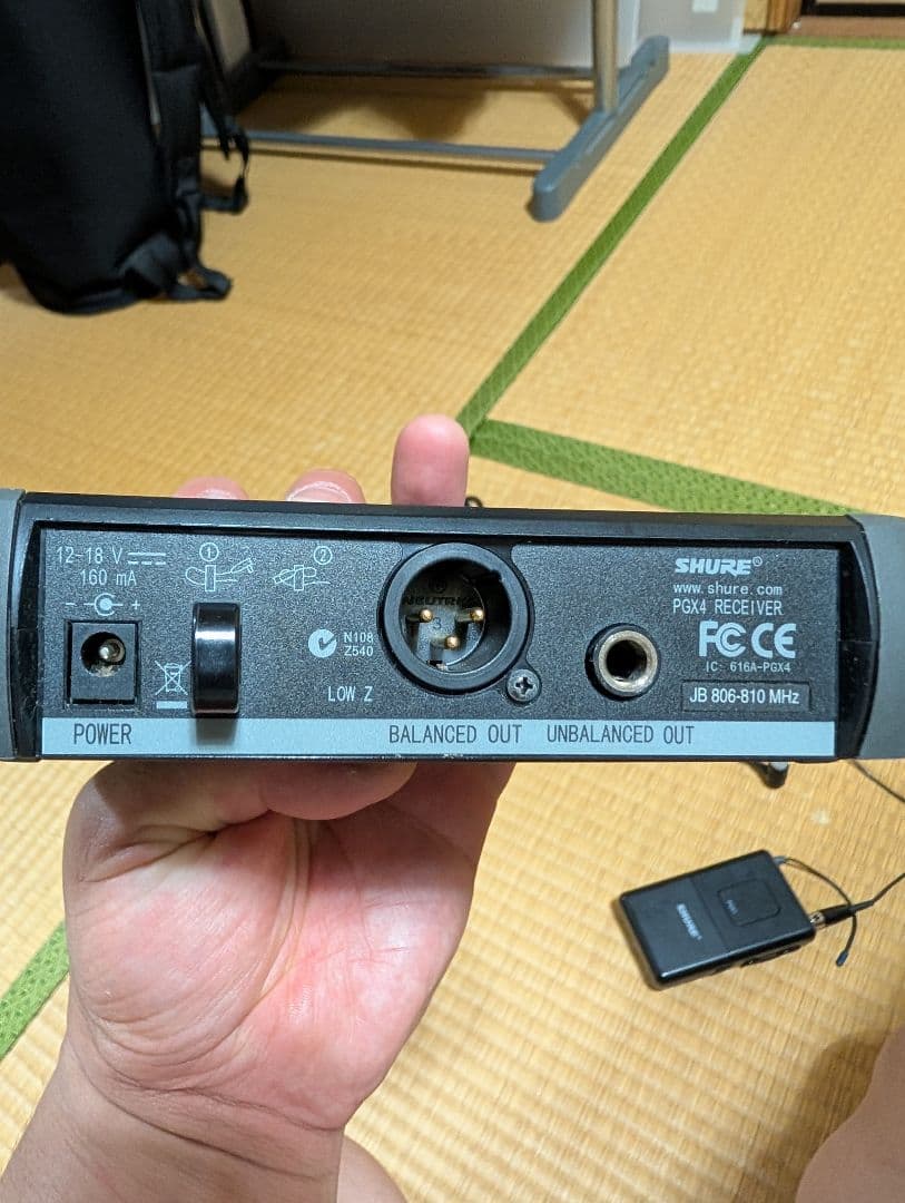 【PSE+技適マーク有り】SHURE PGX4 ワイヤレスシステム　ヘッドセット
