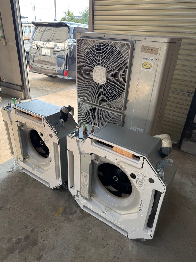 日立　10馬力280型天カセ4方向ツインタイプ